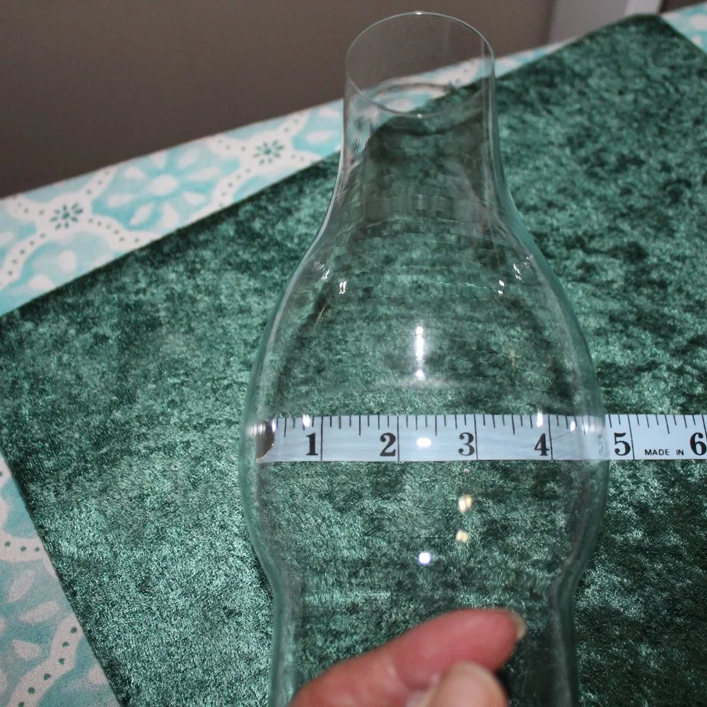 EUC Clear Glass 9 Inch Replacement Lamp Chimney